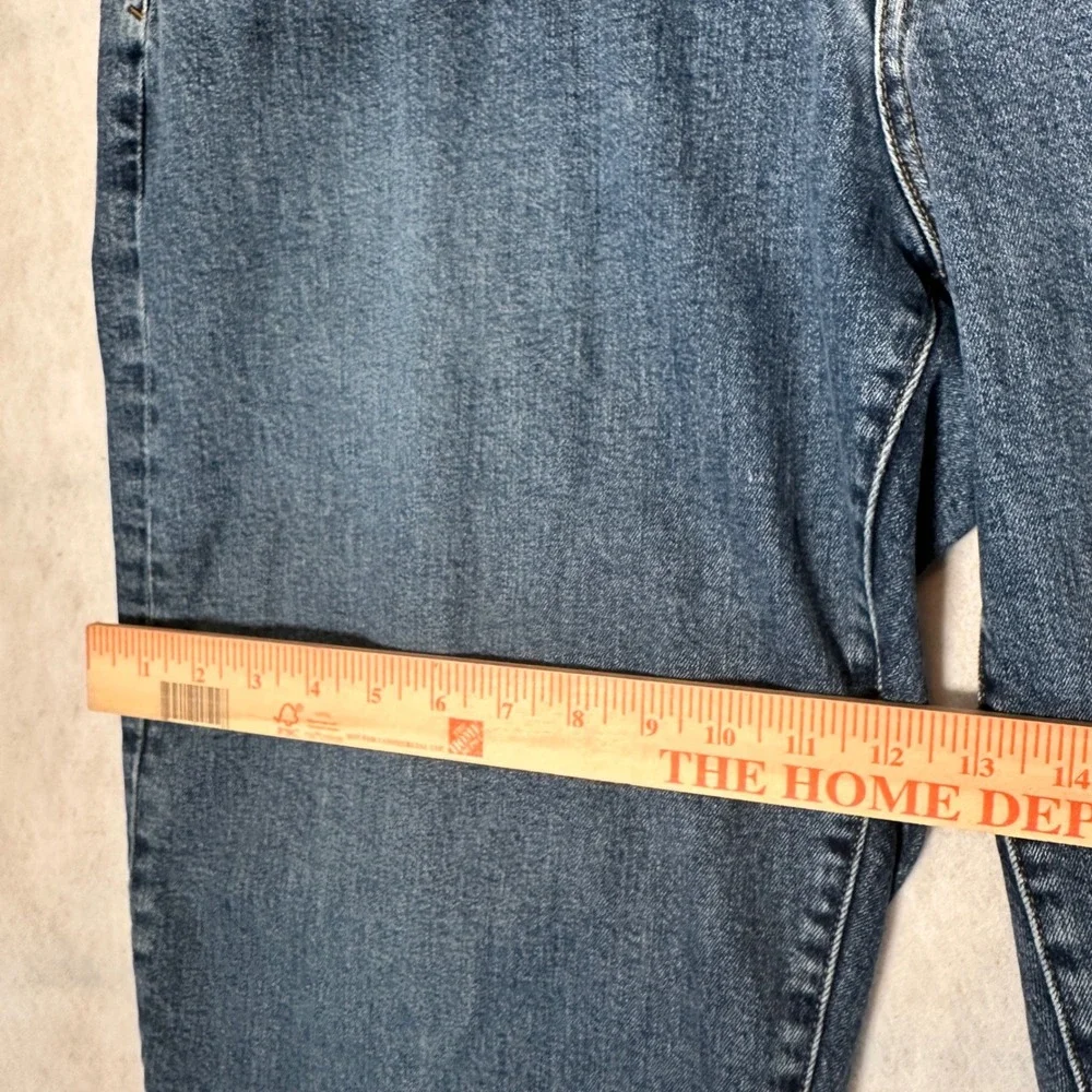 Lands' End Jeans Mens 46T Square Rigger Blue Excellent Straight Leg Denim